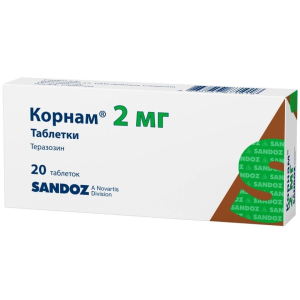 Купить: Корнам 2 мг 20 шт таблетки
