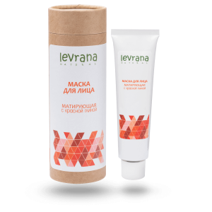 Купить: Levrana 50 мл маска для лица с красной глиной матирующая