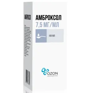 Купить Амброксол 7,5 мг/мл 100 мл раствор для приема внутрь и ингаляций