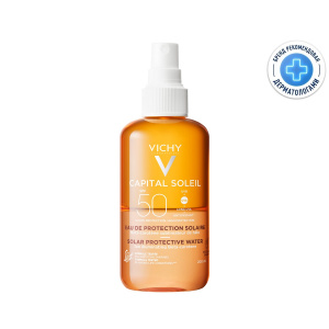 Купить: Vichy Capital Soleil SPF 50+ 200 мл спрей-активатор загара двухфазный солнцезащитный
