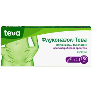 Купить Флуконазол-Тева 150 мг 1 шт капсулы