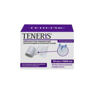 Купить: Teneris 10 см x 10 м пластырь фиксирующий на нетканной основе
