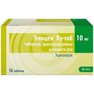 Купить: Элицея Ку-таб 10 мг 56 шт таблетки диспергируемые в полости рта
