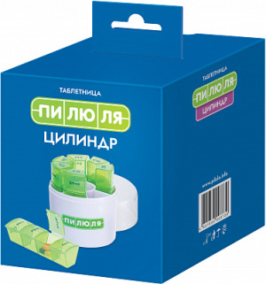 Купить: Таблетница пилюля на 7 дней цилиндр ТНП