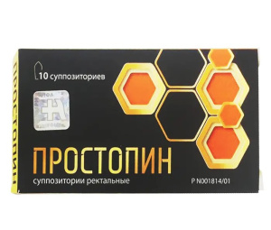 Купить: Простопин 10 шт суппозитории ректальные