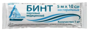 Купить: Навтекс бинт нестерильный 5 м X 10 см