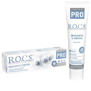 Купить: Rocs Pro Brackets & Ortho 135 г паста зубная