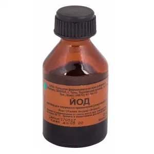 Купить Йод 5 % 25 мл раствор спиртовой