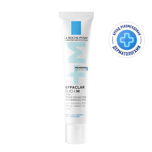 Купить: La Roche-Posay Effaclar Duo+M  40 мл крем-гель тройной корректирующий  для проблемной кожи лица от прыщей угрей и постакне