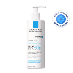 Купить: La Roche-Posay Lipikar AP+M 400 мл бальзам липидовосполняющий увлажняющий  для лица и тела для детей и взрослых с маслом ши