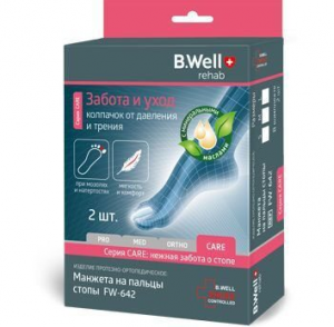 Купить: B.Well манжета на палец гелевая от давления и трения размер универсальный Артикул FW-642