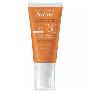 Купить: Avene SPF 50+ 50 мл крем солнцезащитный без отдушек