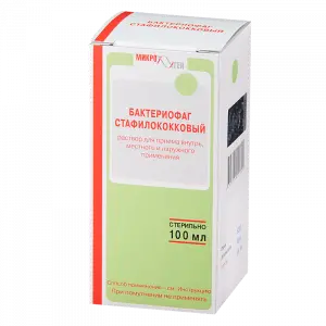 Купить Бактериофаг Стафилококковый раствор д/внутр наруж и местн примен  фл 100мл