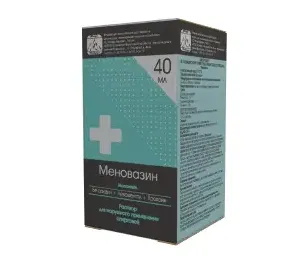 Купить: Меновазин 40 мл раствор для наружного применения спиртовой