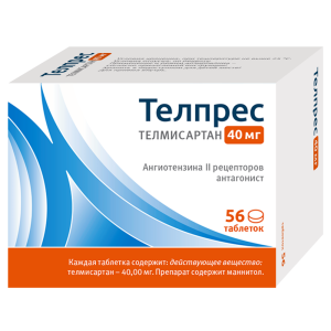 Купить: Телпрес 40 мг 56 шт таблетки