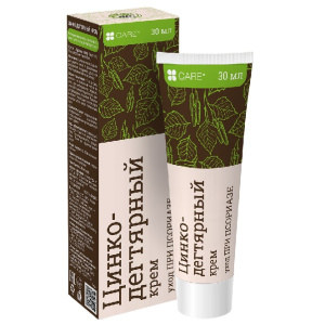 Купить: Цинко-дегтярный крем уход при псориазе 30 мл средство косметическое