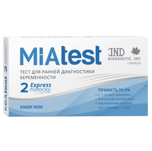 Купить: MiaTest Know Now 2 шт тест на беременность