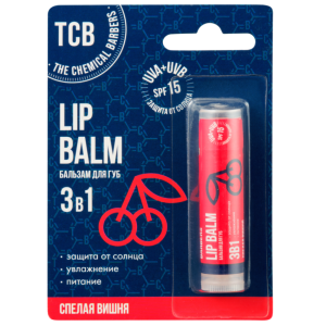 Купить: The Chemical Barbers 5 г бальзам для губ 3 в 1 спелая вишня