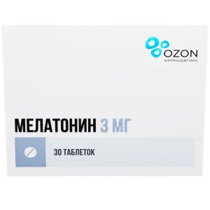 Купить Мелатонин 3 мг 20 шт таблетки покрытые пленочной оболочкой