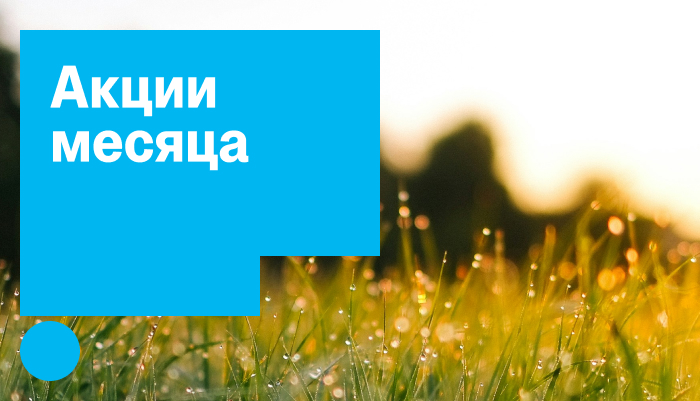 Акции месяца июнь 2026