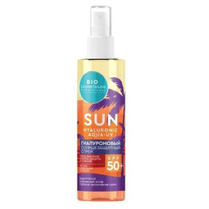 Купить: Фитокосметик Био Косметолог 190 мл спрей солнцезащитный гиалуроновый SPF50+