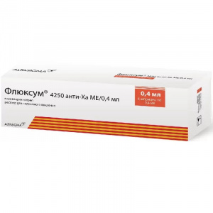 Купить: Флюксум 4250 МЕ анти-Ха/0,4 мл 0,4 мл 6 шт раствор для подкожного введения шприц