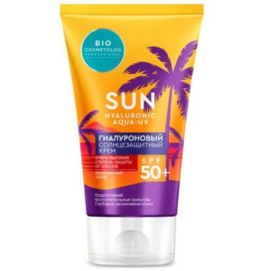 Купить: Фитокосметик Био Косметолог 150 мл крем солнцезащитный гиалуроновый SPF50+