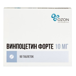 Купить: Винпоцетин Форте 10 мг 90 шт таблетки