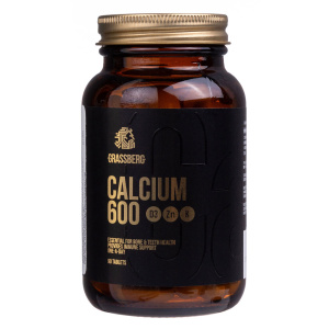 Купить: Грассберг Кальций 600 + Д3 + Цинк + Витамин К 90 шт таблетки
