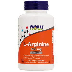 Купить: Now Foods L-Аргинин 500 мг 100 шт капсулы