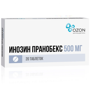 Купить: Инозин Пранобекс 500 мг 20 шт таблетки