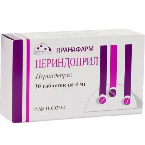 Купить Периндоприл 4 мг 30 шт таблетки