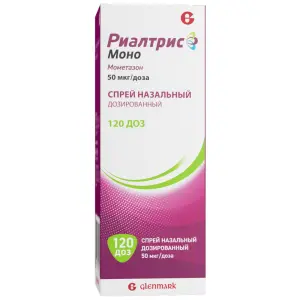Купить Риалтрис Моно 50 мкг/доз 15 мл 120 доз спрей назальный дозированный