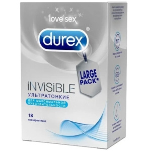 Купить: Durex Invisible 18 шт презервативы ультра тонкие