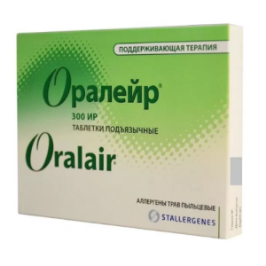 Купить: Оралейр Аллергены трав пыльцевые 90 шт 300 ИР (поддерживающий курс) таблетки подъязычные