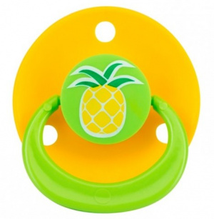 Купить: Курносики 1 шт соска-пустышка латексная классическая с изогнутым нагубником ананасик артикул 13110 0+