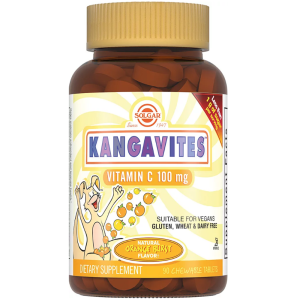 Купить: Solgar Кангавитес с витамином С 100 мг 90 шт таблетки со вкусом апельсина