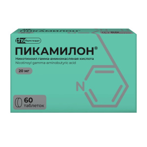 Купить: Пикамилон 20 мг 60 шт таблетки