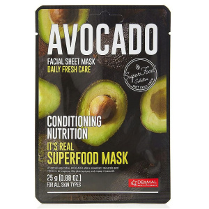 Купить: Dermal маска для лица тканевая экстракт авокадо