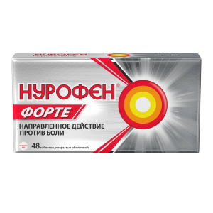 Купить: Нурофен Форте 400 мг 48 шт таблетки покрытые оболочкой