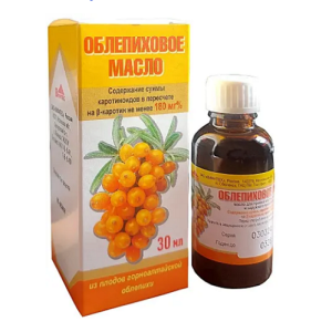 Купить: Облепиховое масло 30 мл масло для внутреннего и местного применения флакон