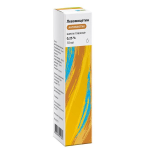 Купить: Левомицетин Реневал 0,25% 10 мл капли глазные