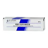 Купить: Ибупрофен 5% 25 г мазь для наружного применения