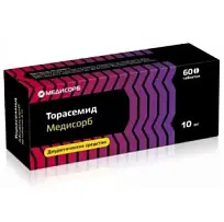 Купить: Торасемид Медисорб 10 мг 60 шт таблетки