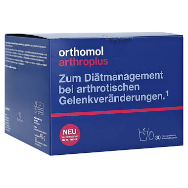 Купить Orthomol Arthro plus порошок + капсулы курс 30 дней