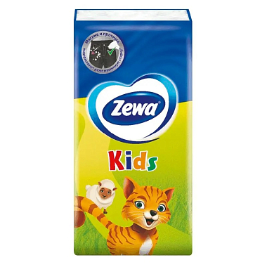 Купить Zewa Kids 10 шт 10 х 10 платки носовые