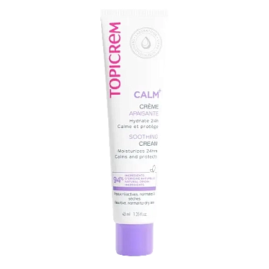 Купить Topicrem Calm+ 40 мл крем для лица легкий успокаивающий увлажняющий