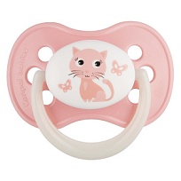 Купить: Canpol babies animals 1 шт соска-пустышка латексная 0-6 мес цвет розовый