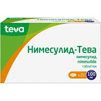 Купить: Нимесулид-Тева 100 мг 20 шт таблетки
