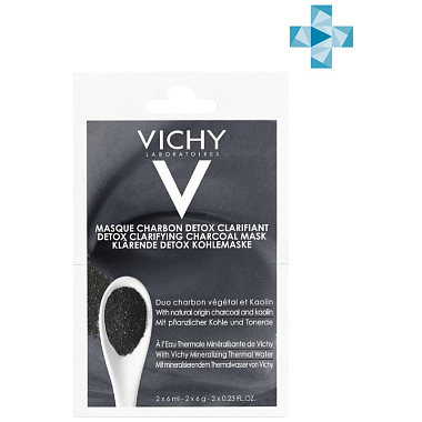 Купить Vichy Purete Thermale маска саше 6мл №2 с углем